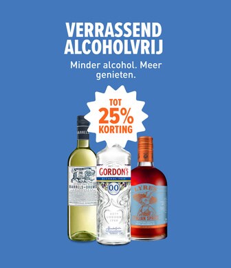 alcoholvrij met korting. Scoor de lekkerste drankjes voor het wk!  tot 25% korting.